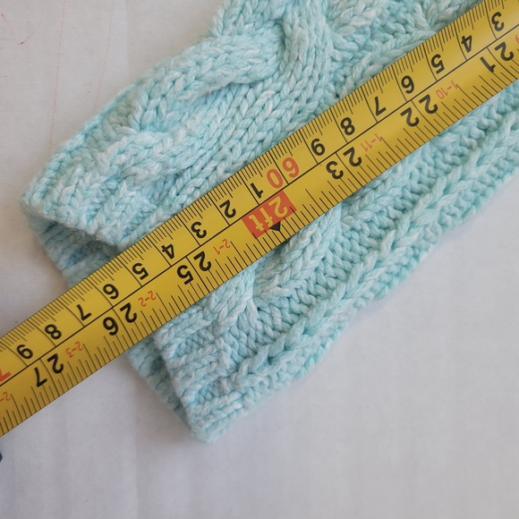 Lands’ End Women’s Light Blue Preppy Cable Knit Sweater Long Sleeve Size L 14/16 - Picture 8 of 11